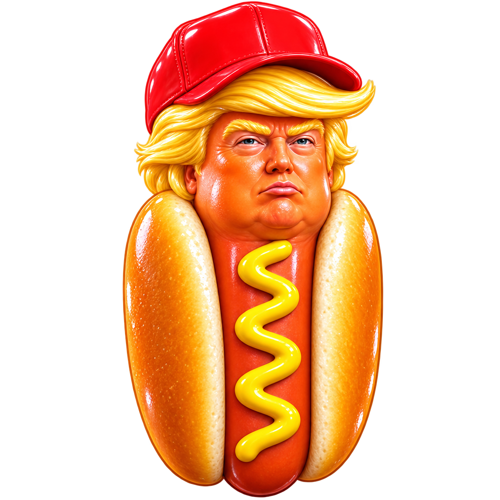 Trump Dog mascot cutout